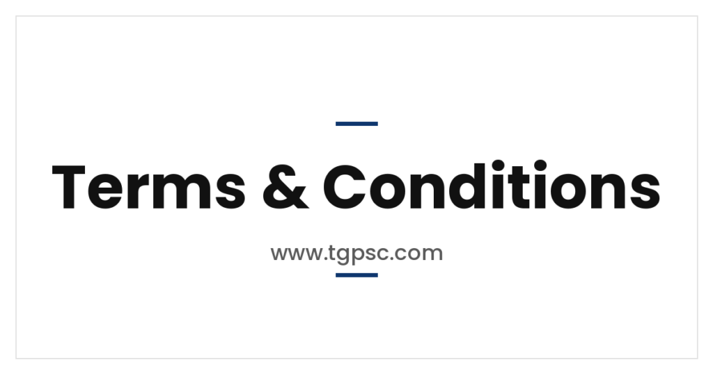 TGPSC.com terms & conditions